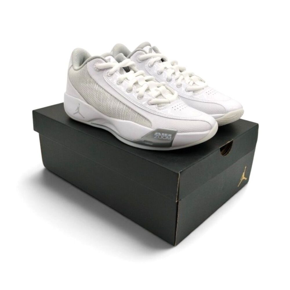 Nike Jordan Size Men's 12 Women's 13.5 Luka 77 White/Grey Fog Basketball Shoes
